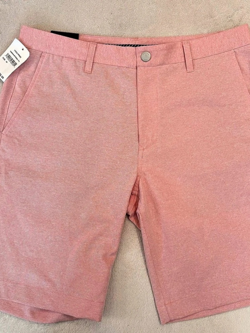 Bonobos Heathered Pink Malibu Golf Shorts Waist 34 / Inseam 10 NWT